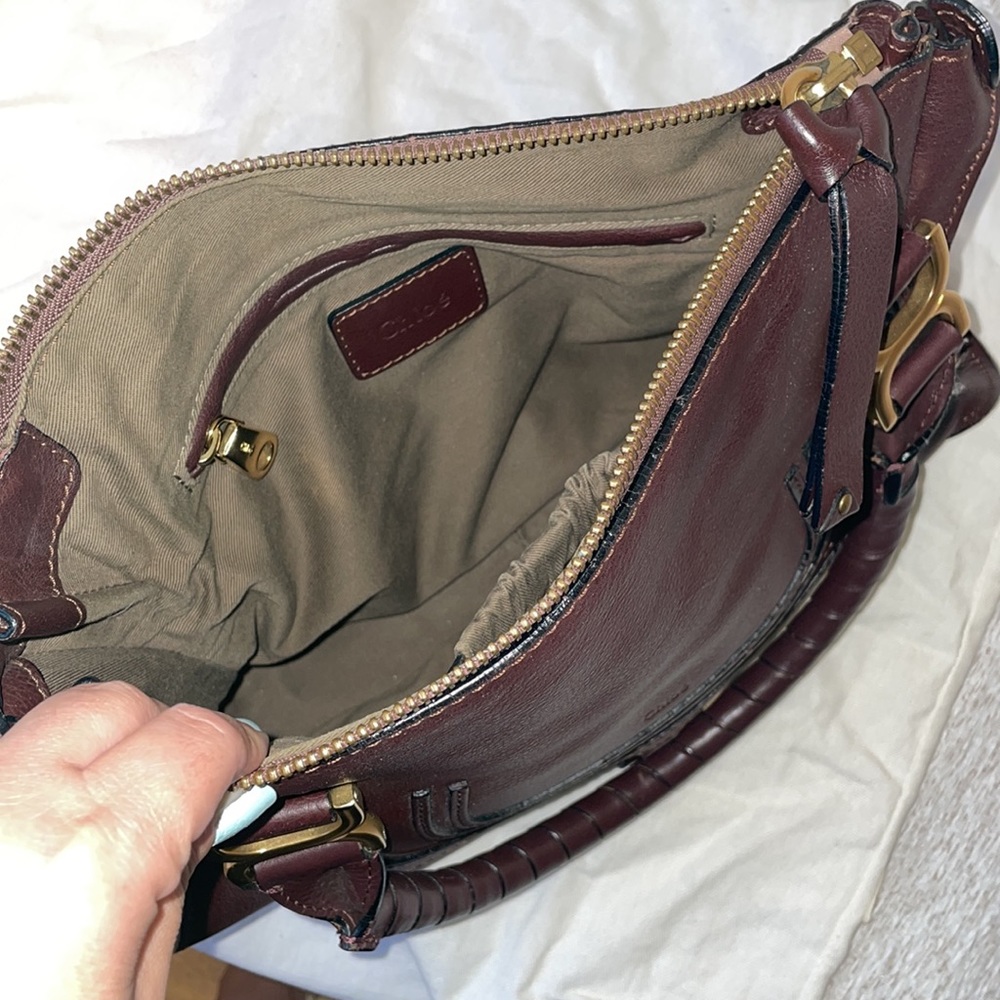 Chloe Marcie burgundy bag - Picture 8 of 13